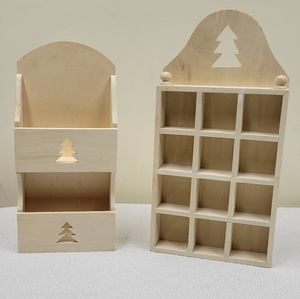 NWOT Unfinished Wooden Evergreen Shelves